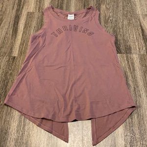 SOLD NO LONGER AVAILABLE PINK split back workout tank top!